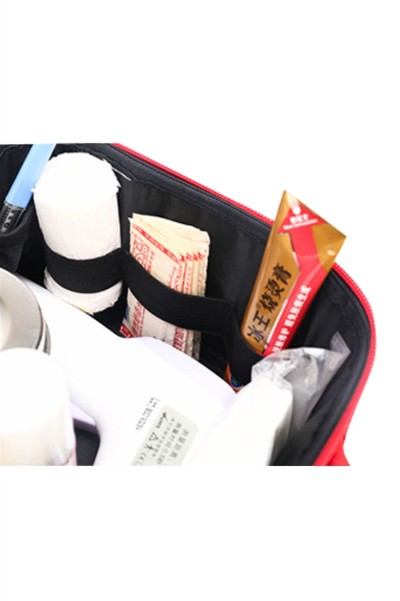 SKFAK017 custom-made home first aid kit design reflective strip first aid kit supplier comfortable portable first aid kit outdoor home car emergency kit portable first aid kit orange red detail view-2